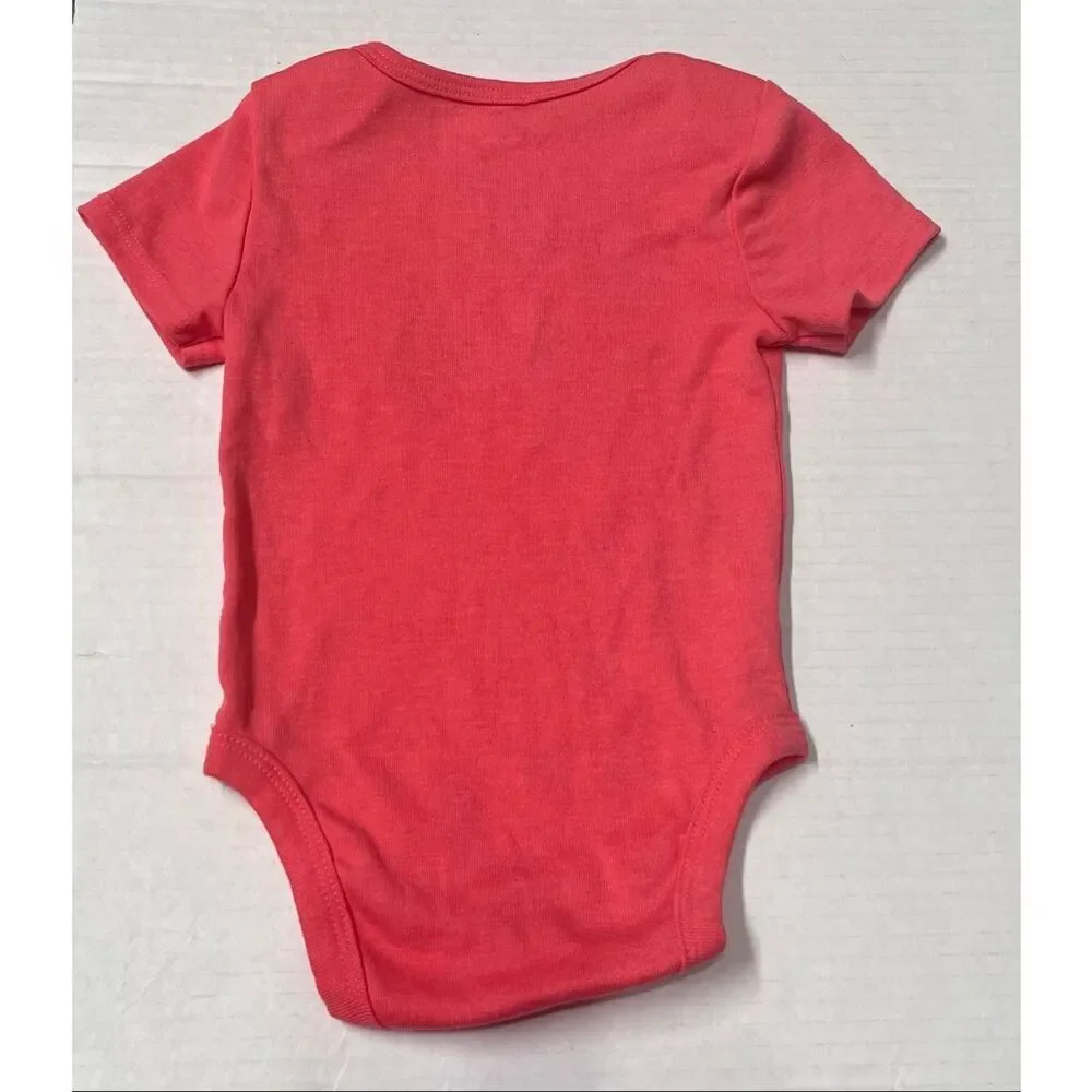 Disney Jumping Beans Baby Bean Coral Minnie Bodysuit   Girls Size 6 Months